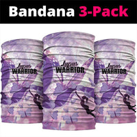 Polynesian Lupus Awareness Neck Gaiter Butterfly Hologram Lupus Warrior LT01 package One Size: 25*50cm Purple - Polynesian Pride