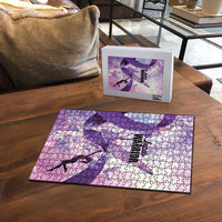 Polynesian Lupus Awareness Puzzle Butterfly Hologram Lupus Warrior LT01 - Polynesian Pride
