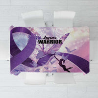 Polynesian Lupus Awareness Tablecloth Butterfly Hologram Lupus Warrior LT01 Purple - Polynesian Pride