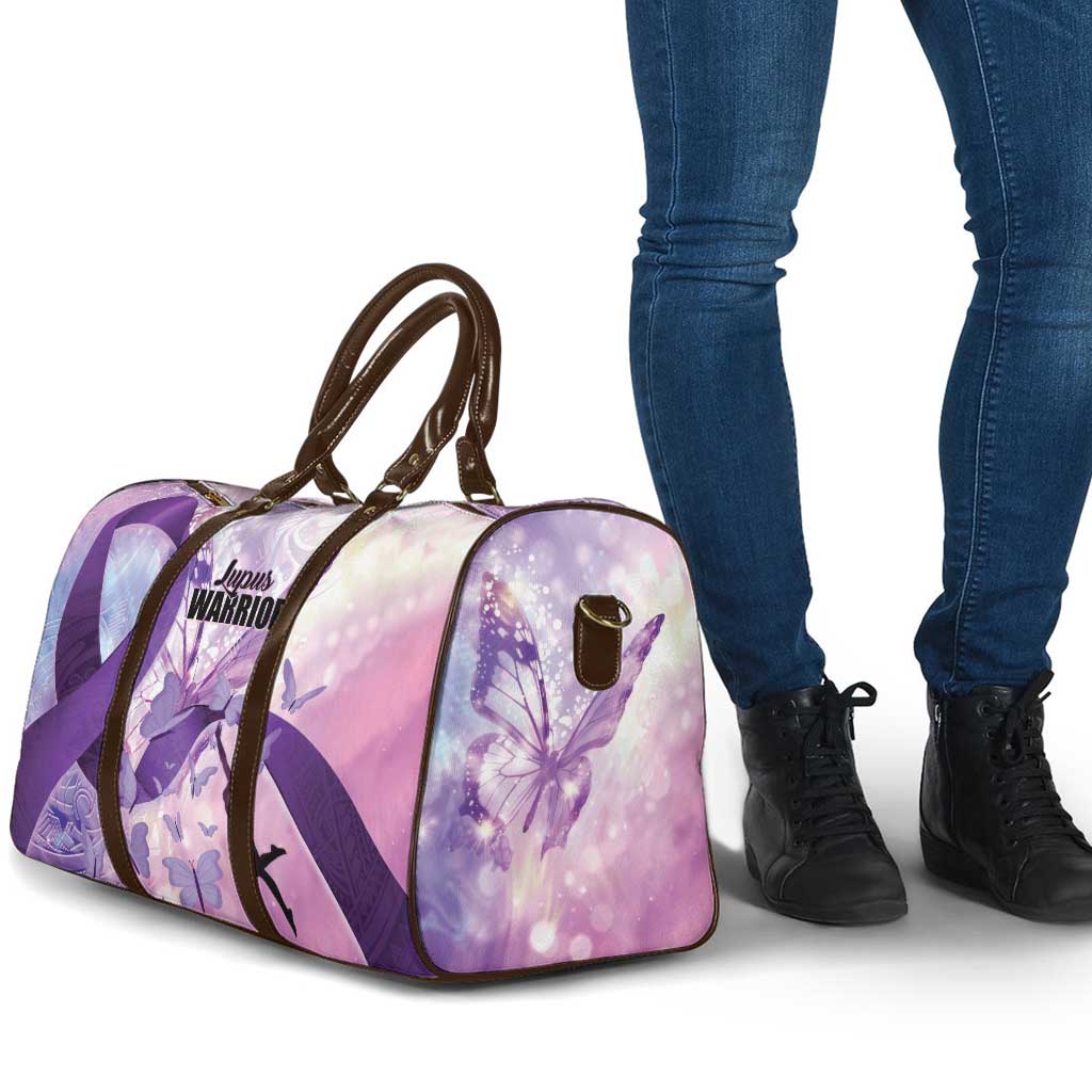 Polynesian Lupus Awareness Travel Bag Butterfly Hologram Lupus Warrior LT01 - Polynesian Pride