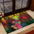 Hawaii Kanaka Maoli Flag Day Rubber Doormat Tropical Flowers