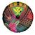 Hawaii Kanaka Maoli Flag Day Spare Tire Cover Tropical Flowers