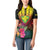 Hawaii Kanaka Maoli Flag Day Women Polo Shirt Tropical Flowers