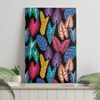 Hawaii Colorful Tropical Leaves Canvas Wall Art