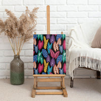 Hawaii Colorful Tropical Leaves Canvas Wall Art