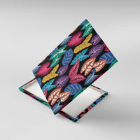 Hawaii Colorful Tropical Leaves Canvas Wall Art