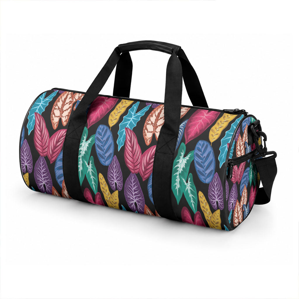Hawaii Colorful Tropical Leaves Duffle Bag