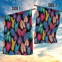 Hawaii Colorful Tropical Leaves Garden Flag