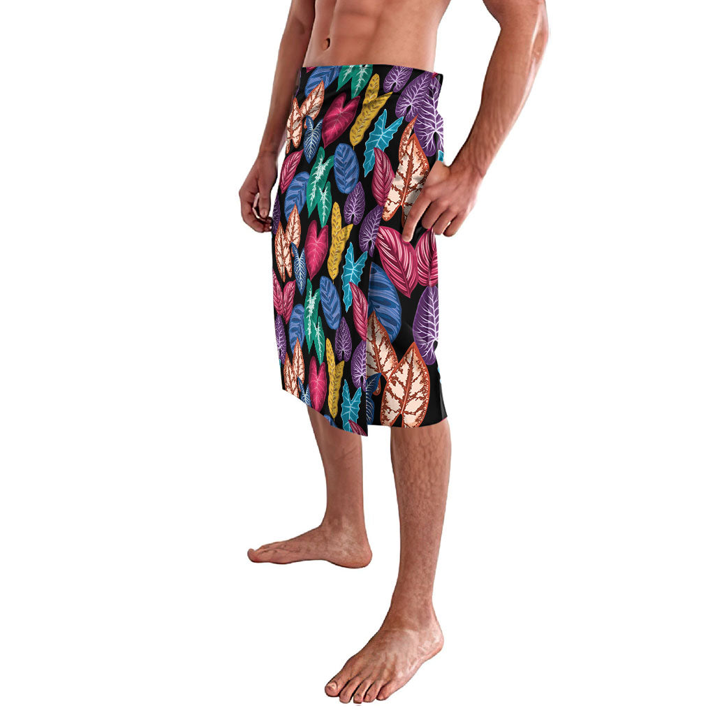 Hawaii Colorful Tropical Leaves Lavalava