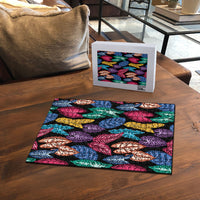 Hawaii Colorful Tropical Leaves Puzzle