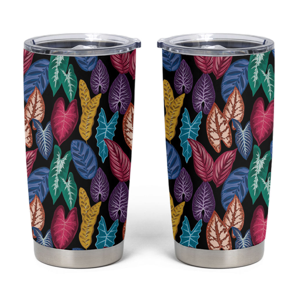 Hawaii Colorful Tropical Leaves Tumbler Cup