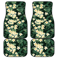 Hawaii Plumeria Tropical Leaves Car Mats Monstera Calathea Palm Fronds