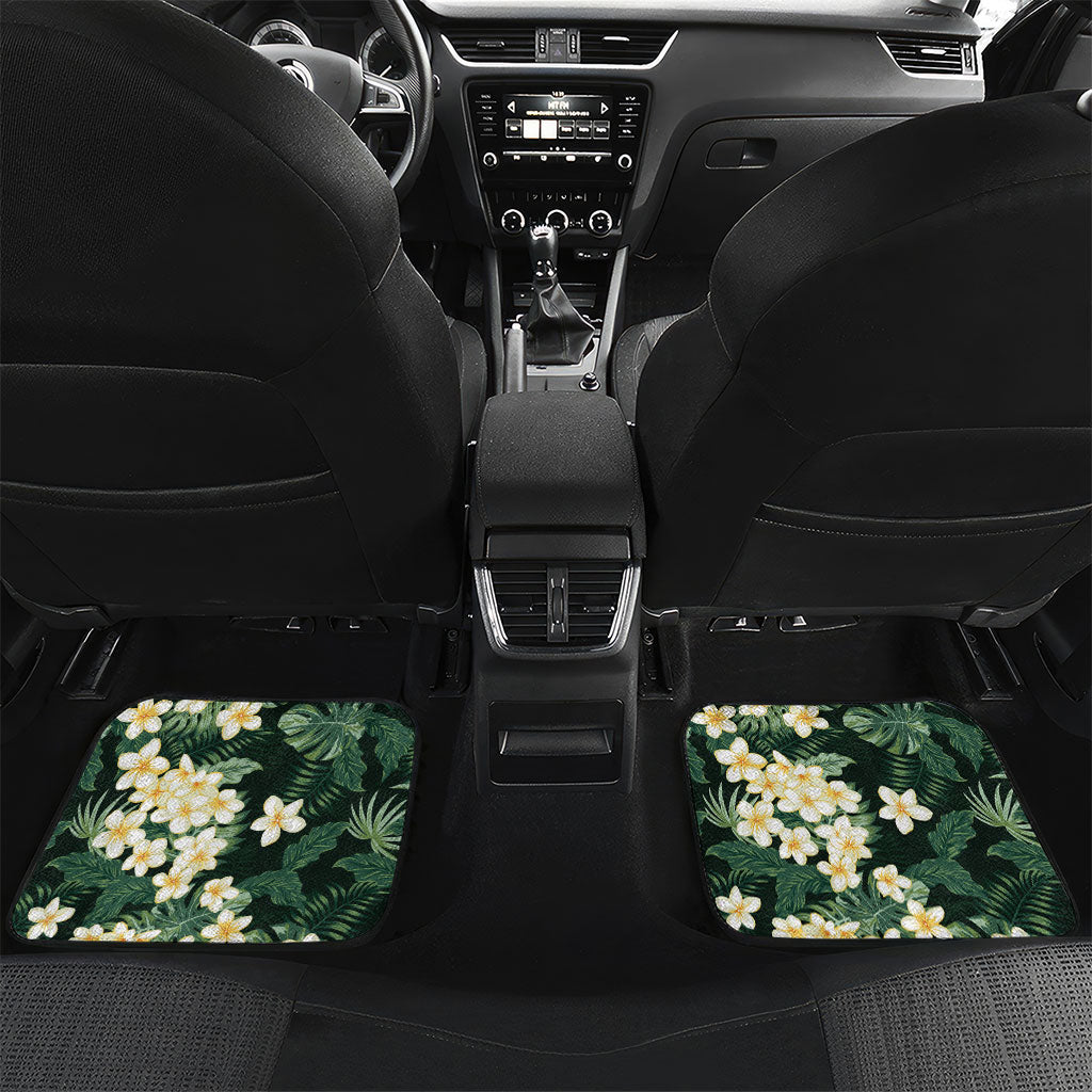 Hawaii Plumeria Tropical Leaves Car Mats Monstera Calathea Palm Fronds