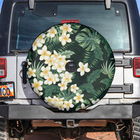 Hawaii Plumeria Tropical Leaves Spare Tire Cover Monstera Calathea Palm Fronds