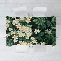 Hawaii Plumeria Tropical Leaves Tablecloth Monstera Calathea Palm Fronds