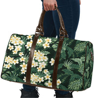 Hawaii Plumeria Tropical Leaves Travel Bag Monstera Calathea Palm Fronds