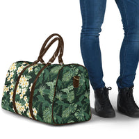 Hawaii Plumeria Tropical Leaves Travel Bag Monstera Calathea Palm Fronds
