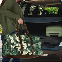 Hawaii Plumeria Tropical Leaves Travel Bag Monstera Calathea Palm Fronds