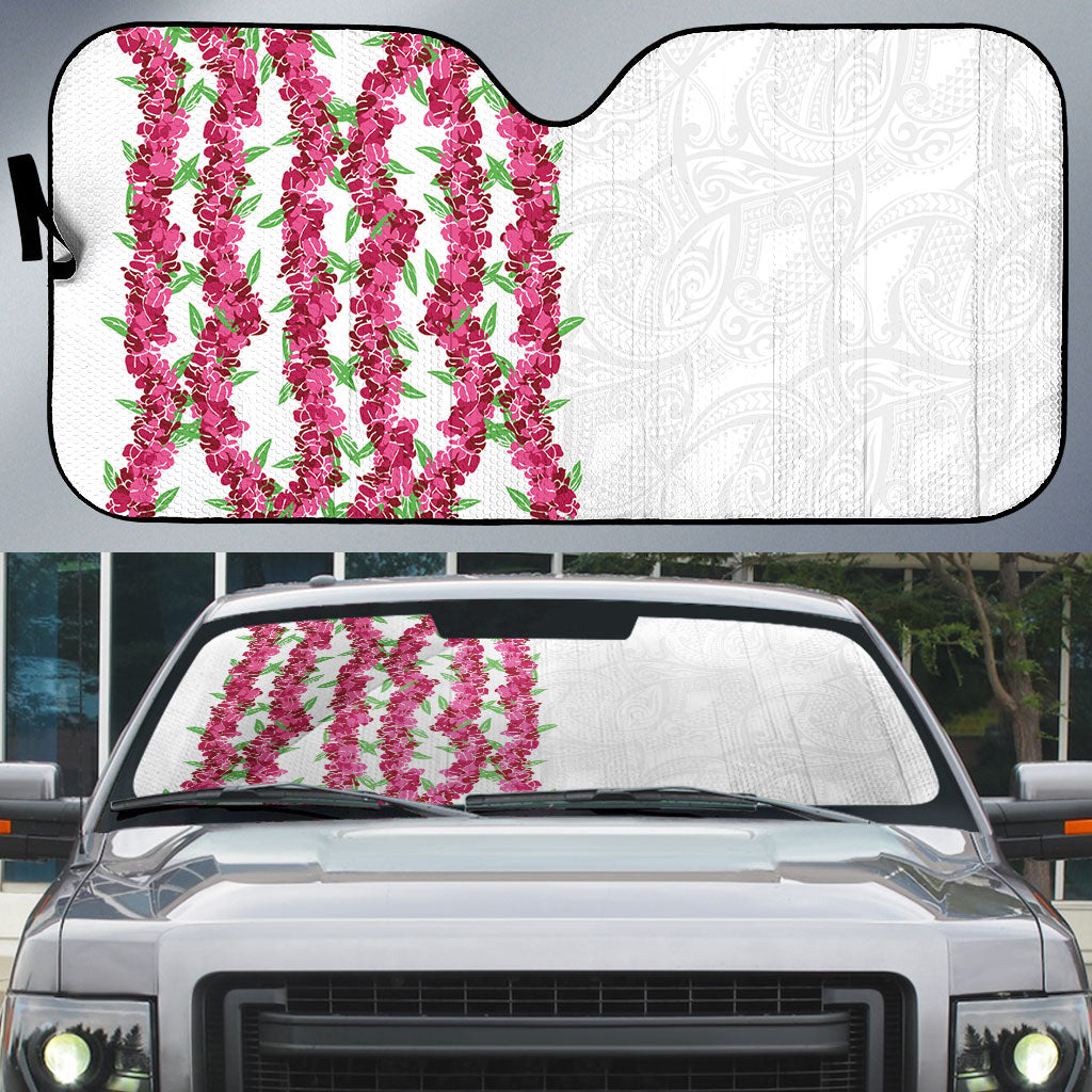 Hawaii Aalii Lei Auto Sun Shade Aalii Ku Makani