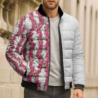 Hawaii Aalii Lei Bomber Puffer Jacket Aalii Ku Makani