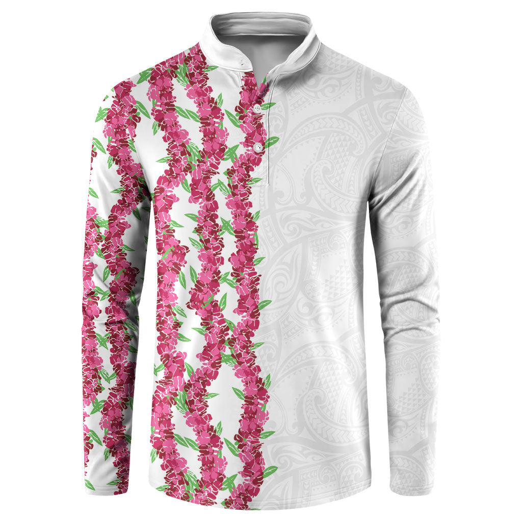 Hawaii Aalii Lei Button Sweatshirt Aalii Ku Makani