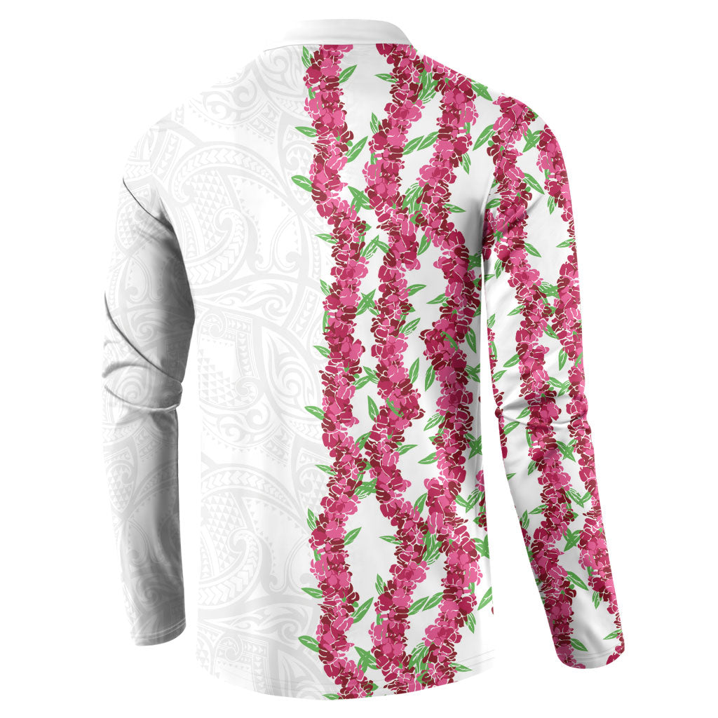 Hawaii Aalii Lei Button Sweatshirt Aalii Ku Makani