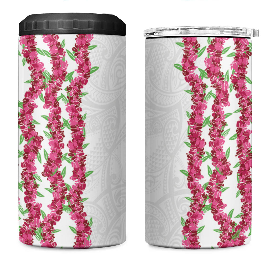 Hawaii Aalii Lei 4 in 1 Can Cooler Tumbler Aalii Ku Makani
