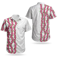 Hawaii Aalii Lei Couples Matching Summer Maxi Dress and Hawaiian Shirt Aalii Ku Makani