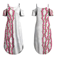 Hawaii Aalii Lei Couples Matching Summer Maxi Dress and Hawaiian Shirt Aalii Ku Makani