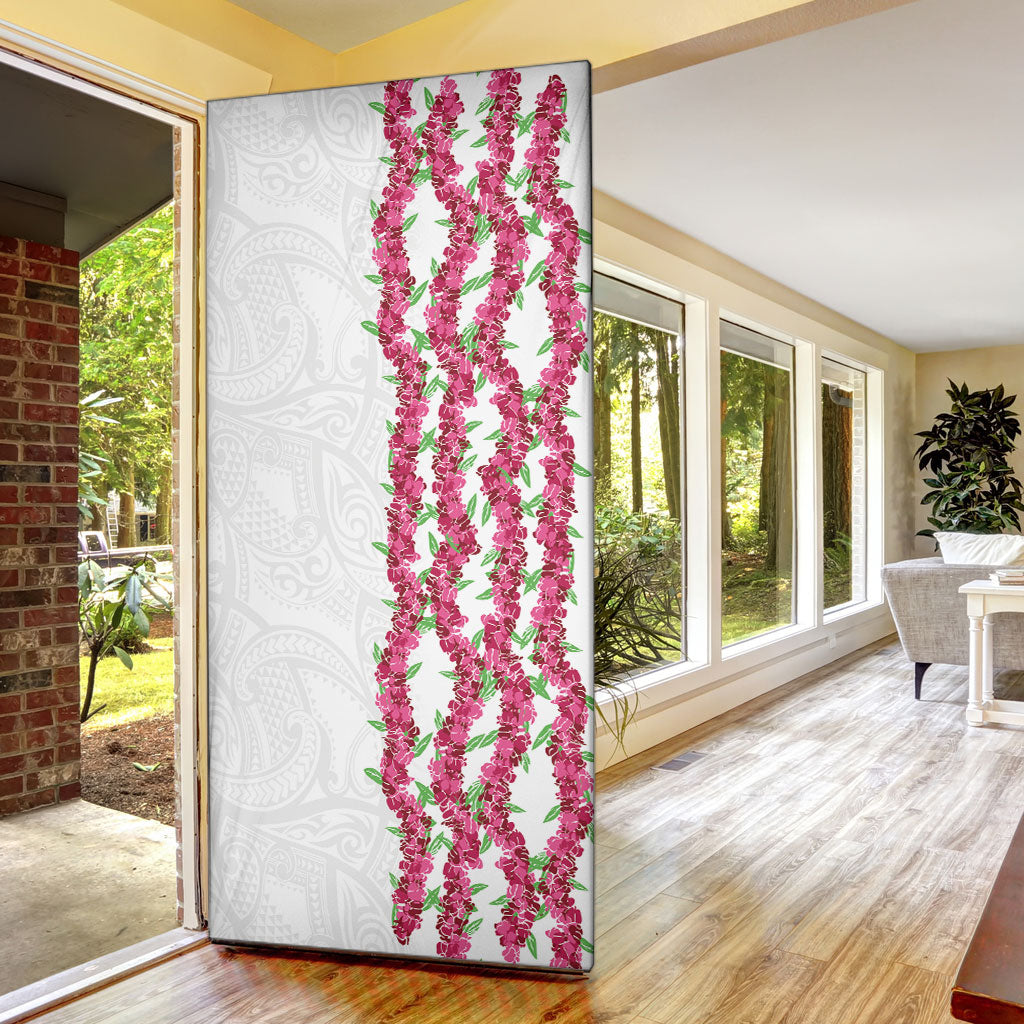 Hawaii Aalii Lei Door Cover Aalii Ku Makani