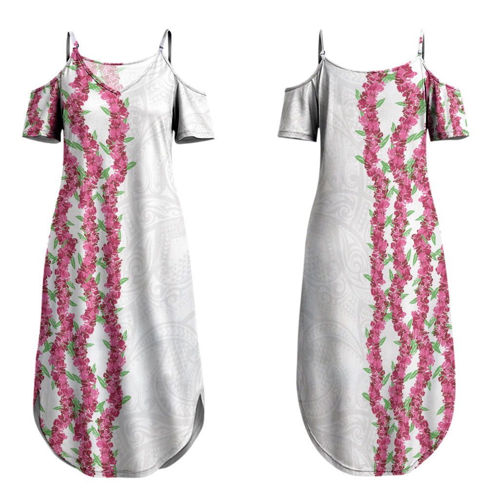 Hawaii Aalii Lei Family Matching Summer Maxi Dress and Hawaiian Shirt Aalii Ku Makani