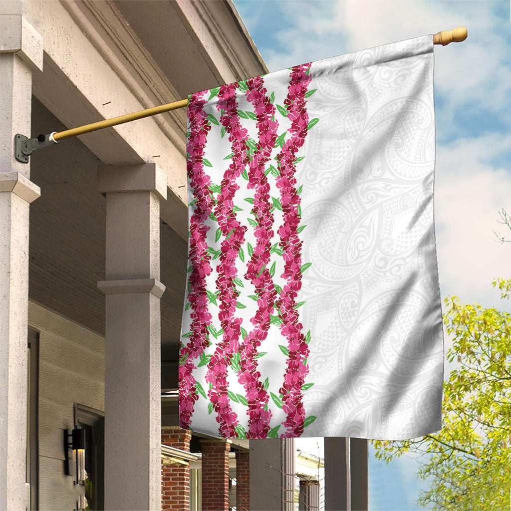 Hawaii Aalii Lei Garden Flag Aalii Ku Makani LT01 House Flag White - Polynesian Pride