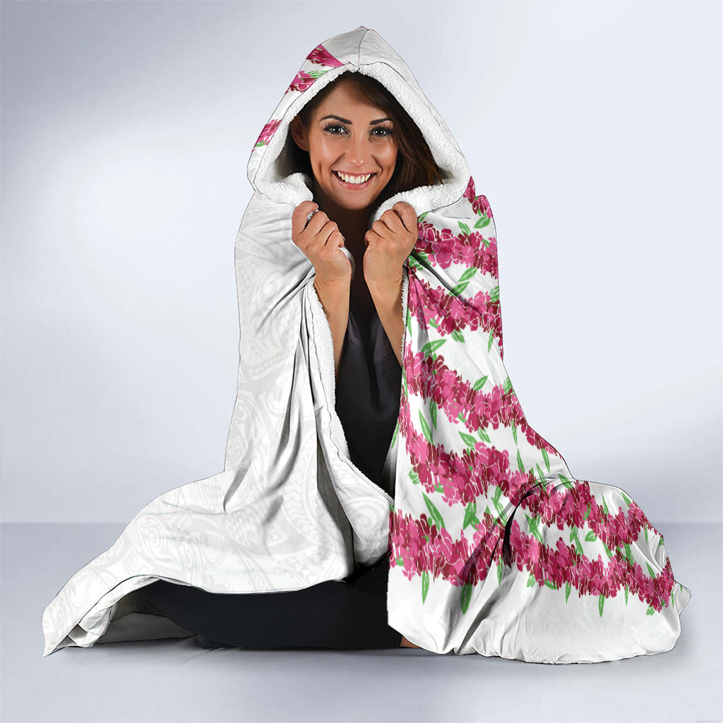 Hawaii Aalii Lei Hooded Blanket Aalii Ku Makani