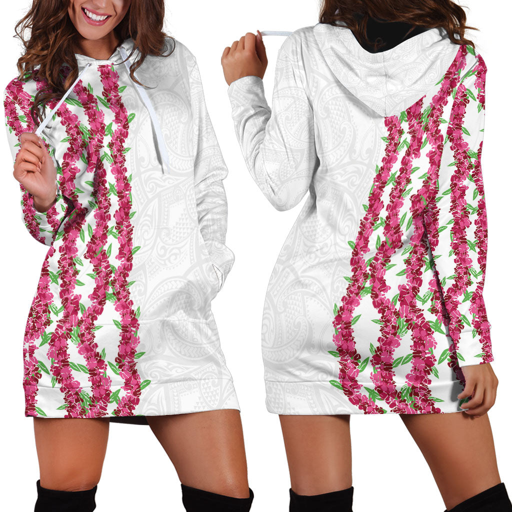 Hawaii Aalii Lei Hoodie Dress Aalii Ku Makani