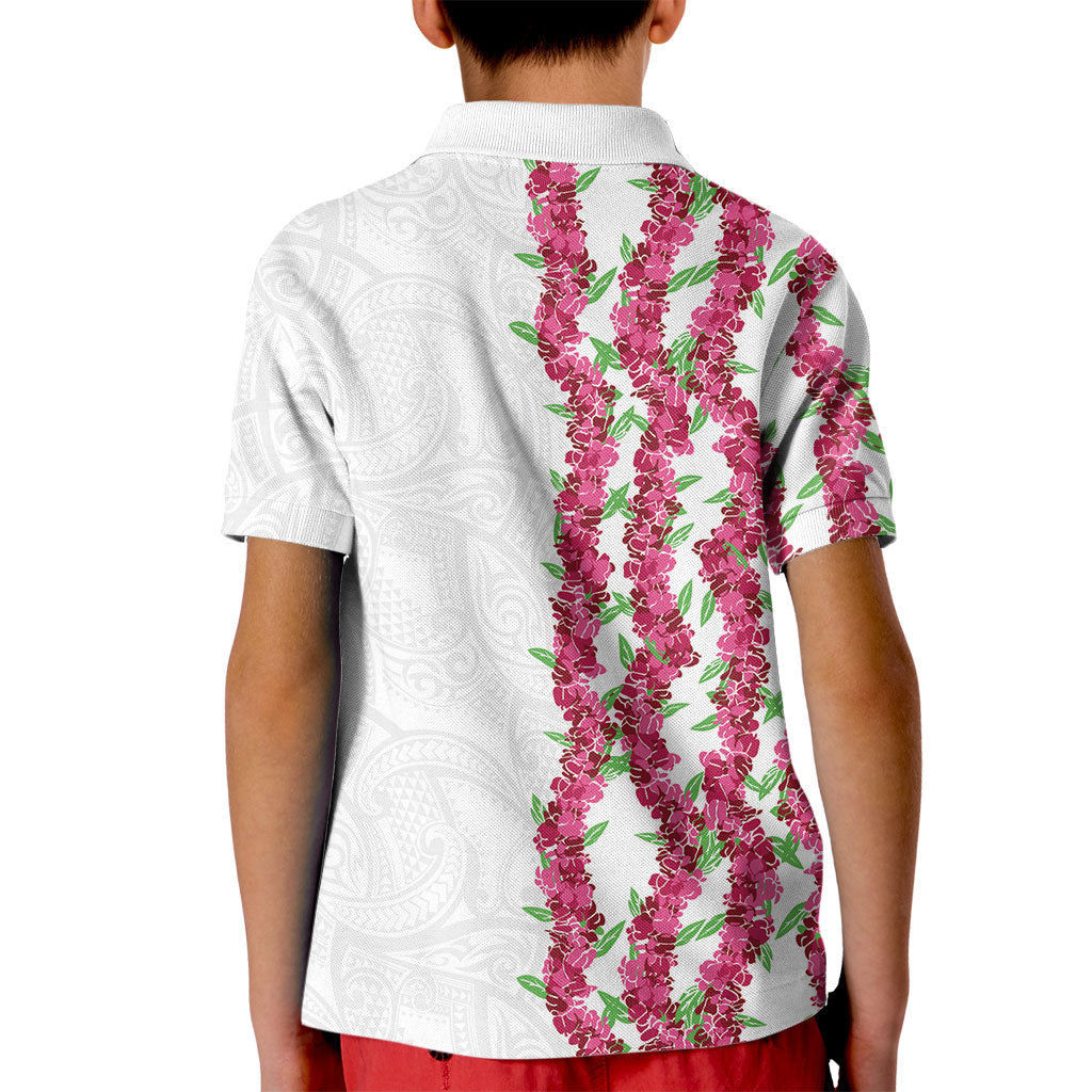 Hawaii Aalii Lei Kid Polo Shirt Aalii Ku Makani