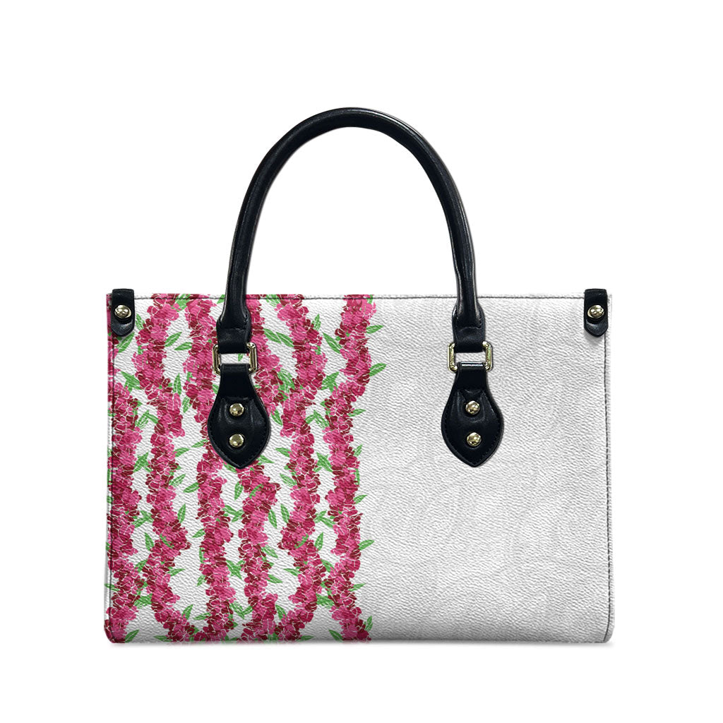 Hawaii Aalii Lei Leather Bag Aalii Ku Makani