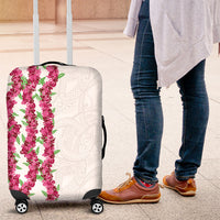 Hawaii Aalii Lei Luggage Cover Aalii Ku Makani
