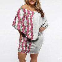 Hawaii Aalii Lei Off Shoulder Short Dress Aalii Ku Makani