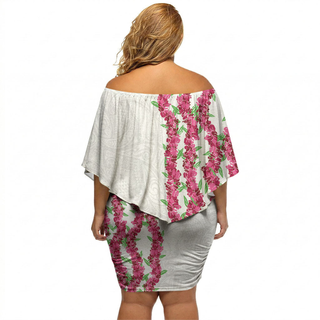 Hawaii Aalii Lei Off Shoulder Short Dress Aalii Ku Makani