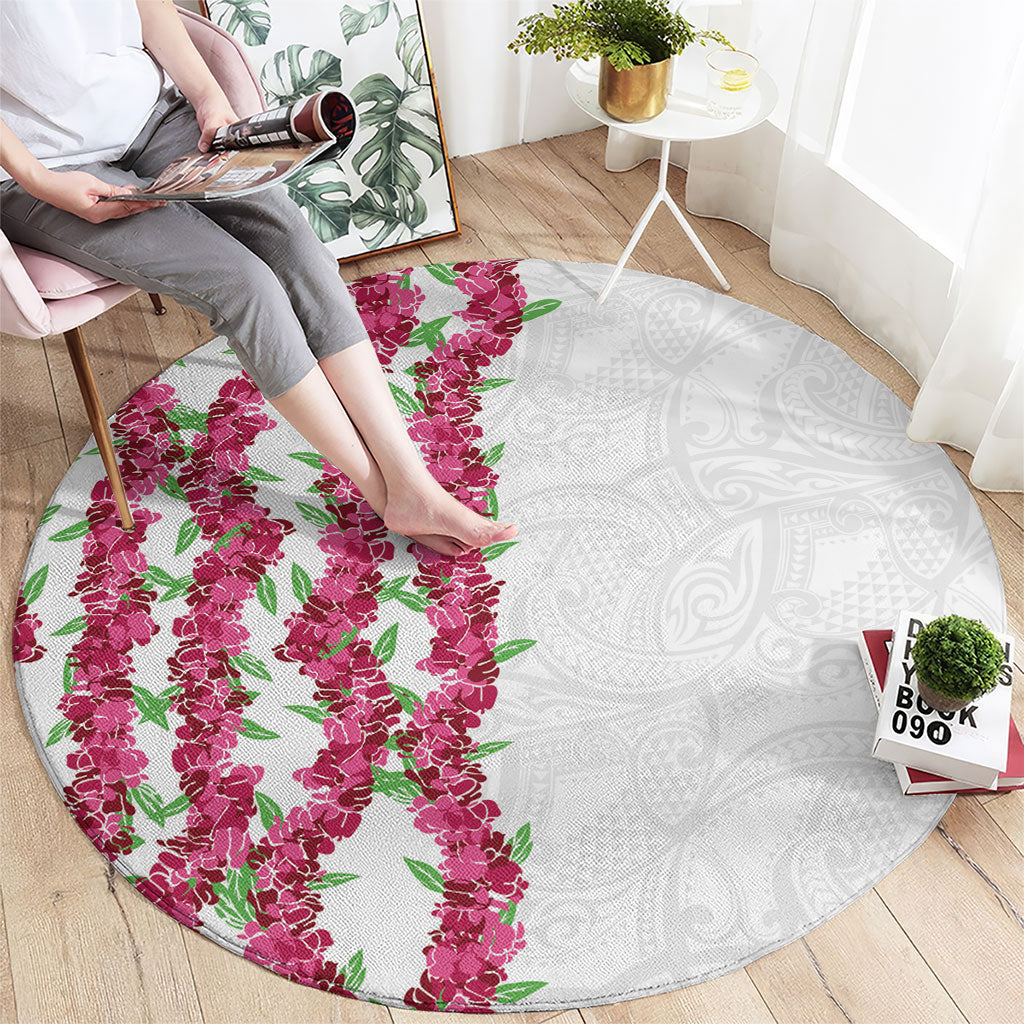 Hawaii Aalii Lei Round Carpet Aalii Ku Makani