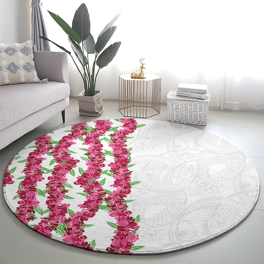Hawaii Aalii Lei Round Carpet Aalii Ku Makani