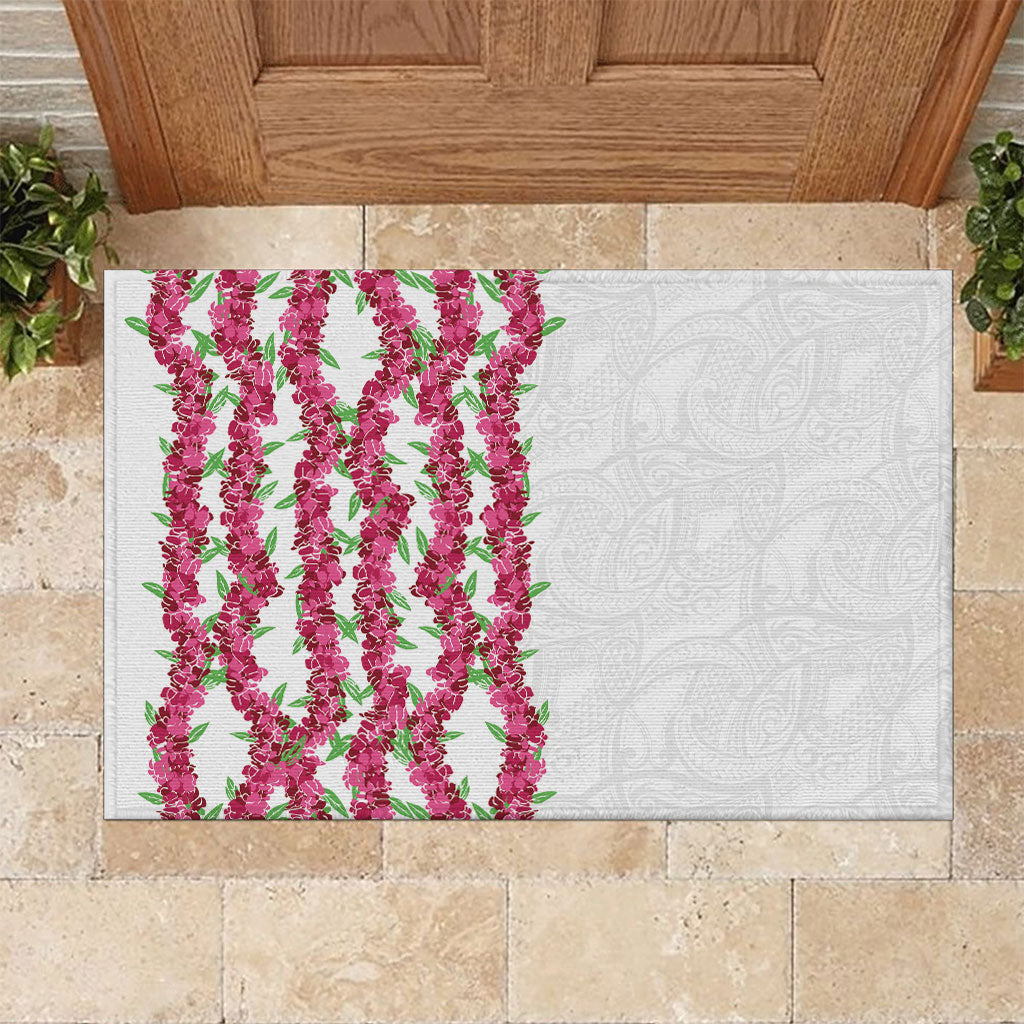 Hawaii Aalii Lei Rubber Doormat Aalii Ku Makani