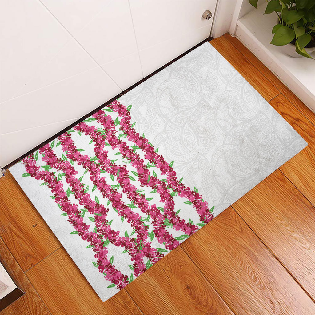Hawaii Aalii Lei Rubber Doormat Aalii Ku Makani