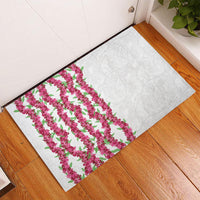 Hawaii Aalii Lei Rubber Doormat Aalii Ku Makani