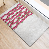 Hawaii Aalii Lei Rubber Doormat Aalii Ku Makani