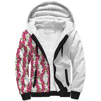 Hawaii Aalii Lei Sherpa Hoodie Aalii Ku Makani