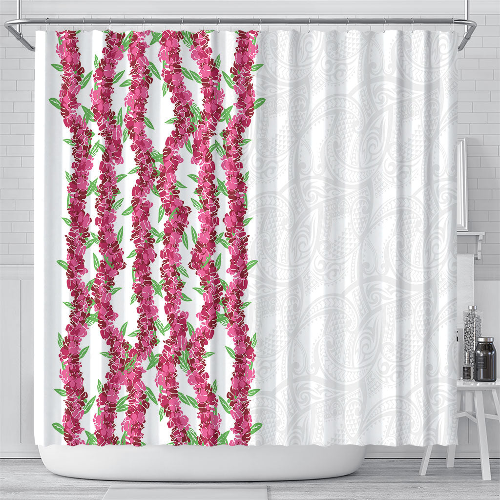 Hawaii Aalii Lei Shower Curtain Aalii Ku Makani