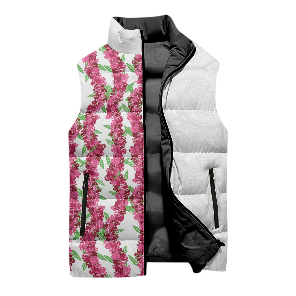 Hawaii Aalii Lei Sleeveless Puffer Jacket Aalii Ku Makani