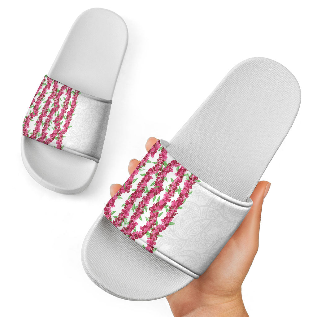 Hawaii Aalii Lei Slide Sandals Aalii Ku Makani