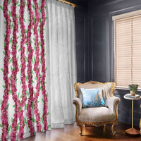 Hawaii Aalii Lei Window Curtain Aalii Ku Makani